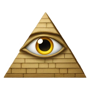 Pyramid with the all seeing eye sticker