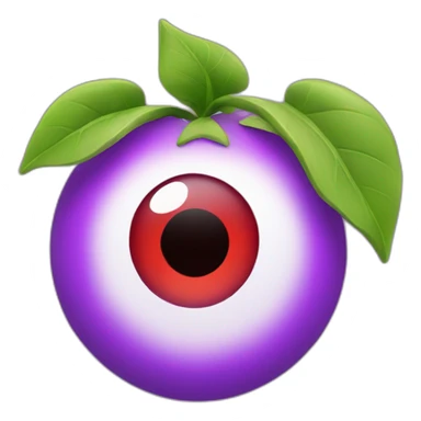 Plants purple with one eye and red leaf sticker