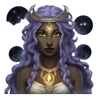 Hekate goddess of the night and magic- triple goddess sticker