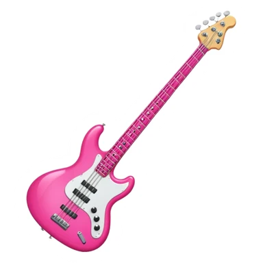 Hot pink bass sticker