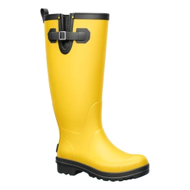 yellow rubber boots sticker
