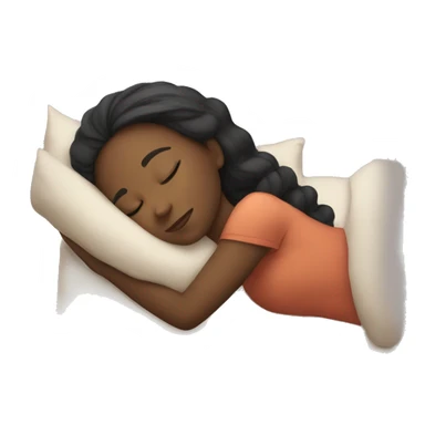 Girl sleeping peacefully  sticker