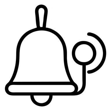 Icon school bell 🔔 sticker