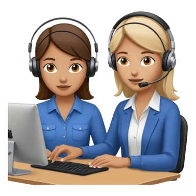 ayuda de otra persona con trabajo remoto mujer sticker