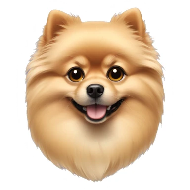 Short hair blonde Pomeranian  sticker