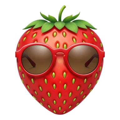 Fruit with Sunglasses, strawberry sticker