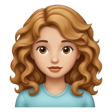 Chica de pelo ondulado sticker