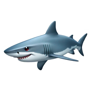 A shark wearing cap sticker