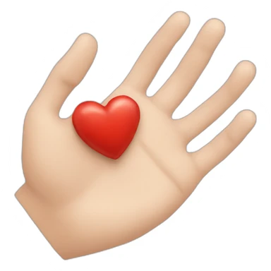 Coeur fait à la main  sticker