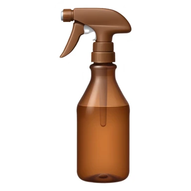Brown spray bottle sticker