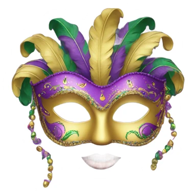 Mardi Gras mask sticker