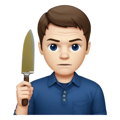 Que Dexter este con un cuchillo sticker