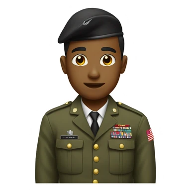 military boy in uniform sticker
