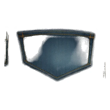 blue jeans no person sticker