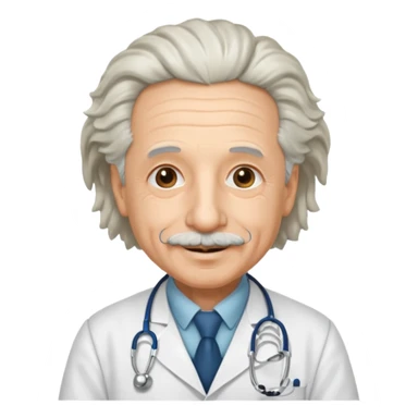 albert einstein in doctor dress  sticker