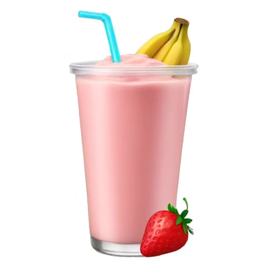 Strawberry banana smoothie sticker