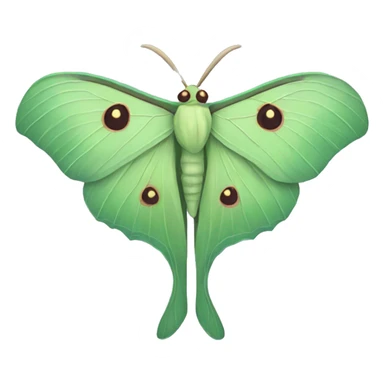 luna moth sticker