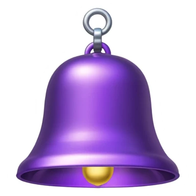 purple bell sticker