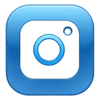 Blauer Haken Instagram sticker
