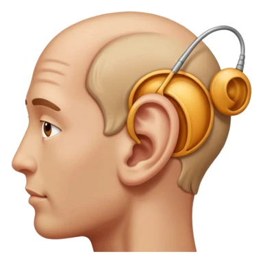 an ear praising God sticker