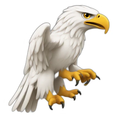 Albanian eagle hand  sticker