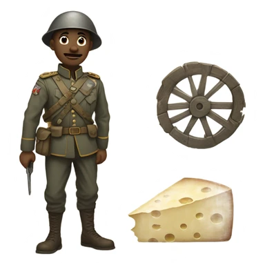 My rotten soldier, my sweet cheese sticker