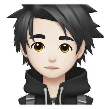 Cute Edgy Attractive Anime Punk Catboy sticker