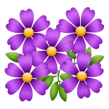 Purple flowers sticker