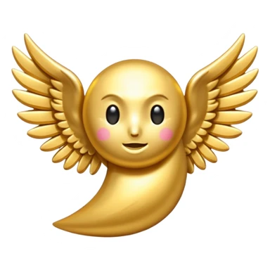 BTC with little wings sticker