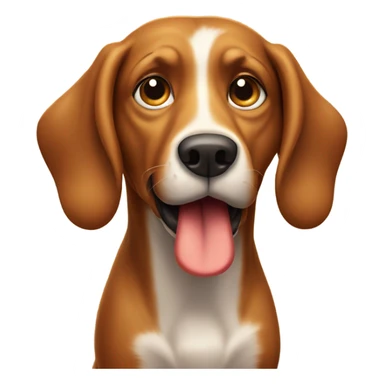 Dog brown taste hot dog sticker