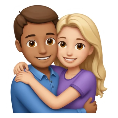 couples hug sticker