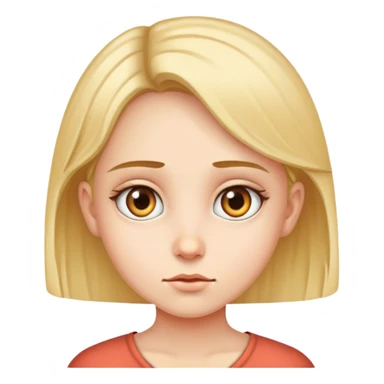 face of a girl saying i’m watching you sticker