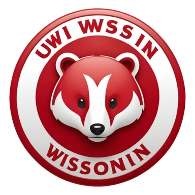 The university of Wisconsin logo sticker
