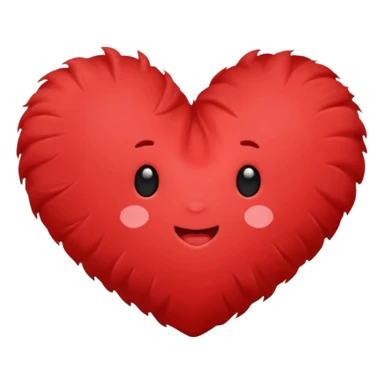 heart-shaped pillow sticker