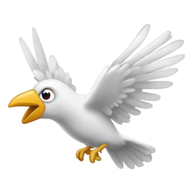 Étiquette avec des ailes d'oiseau sticker