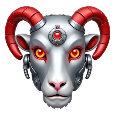 A terminator style Ram  king sticker