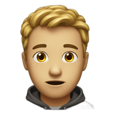 Hesitation smiley sticker