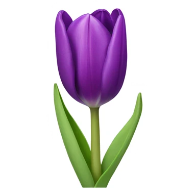 Purple tulip sticker