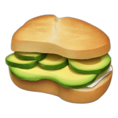 Avocado sandwich sticker
