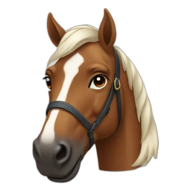 front facing horse sticker