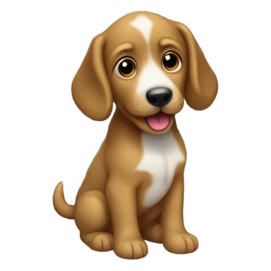 Puppy playing piano sticker