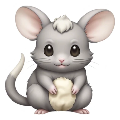 Minccino-Espurr-Cinccino-Mouse-Chinchilla-creature-hybrid sticker