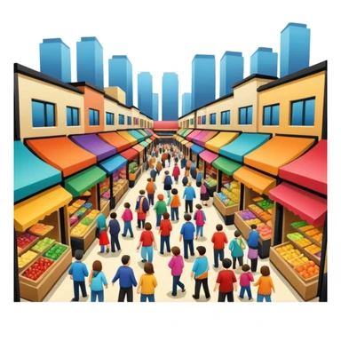 shoping market sticker