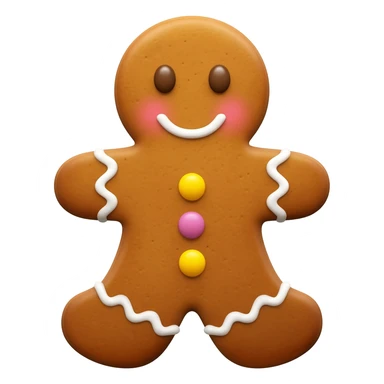 gingerbread man sticker