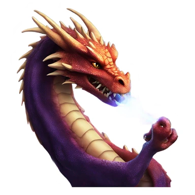 Cosmic sized dragon eating galaxys sticker