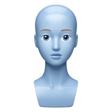 blue test mannequin sticker