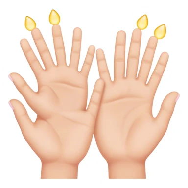 pastel kids hands sticker