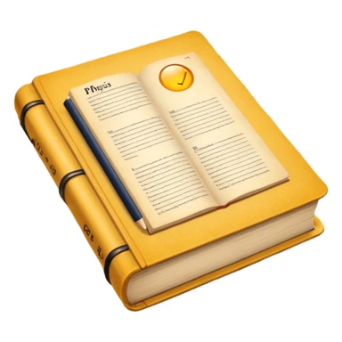 physics textbook at school sticker