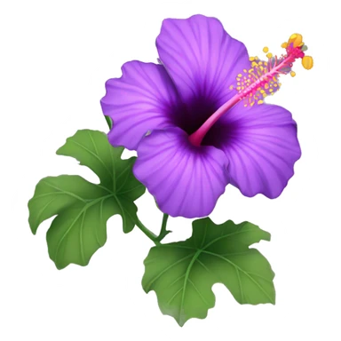 purple hibiscus  sticker