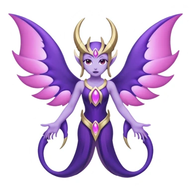 Pokemon legendary purple and pink lunala sticker